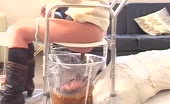 Forced male slave to eat a lot of poop