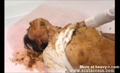 Lesbian babes fuck hard with poop
