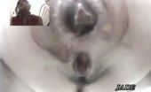 Close up of sweet girl pooping