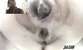 Big turd stuck in tight ass