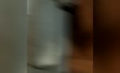 Black woman shitting and pissing on bed and floor