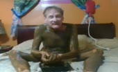 He loves jerking off with brown poop