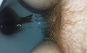 Hairy wife pooping