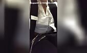 Natural blonde babe shitting two times
