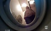 She dropped heavy turds in public toilet