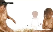 Two lesbian girls that shit on each other