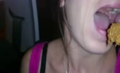 Eating her own shit