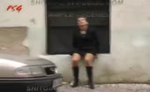 She was caught shitting in public