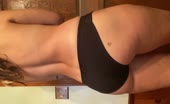 Fit girl that shits a lot in black panties