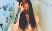 Tattooed teen masturbating