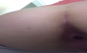 Close up of same sexy girl that's pooping