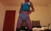 College girl gets naked to poop