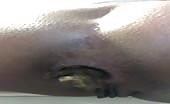 Big turd from tight ass