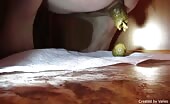 Sexy big round ass babes pooping in closeup 