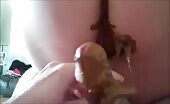 Sexy big ass babe pooping on her hubby's cock 