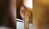 Massive liquid and soft poop closeup 