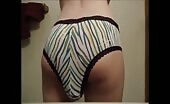 Naughty chick in hot panty pooping for you 
