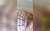 Hot shit from amateur milf's ass 