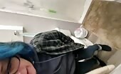 Beautiful teen discovers she can cum when farting