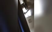 Tattooed beauty has a strong orgasm while pooping