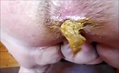 Slutty man likes to shit on camera
