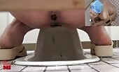 Russian babe makes a cake out of shit