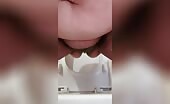 Amateur takes pleasure in pooping