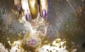 She cums when she fingers herself with shit