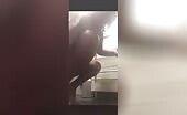 Russian girl takes a quick shit