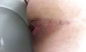 Closeup view on wifey solo poop