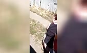 Pooping outside in broad daylight