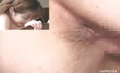 Asian chick shits a big plate of poop
