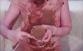 Mature lady drinking her own poop and piss