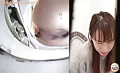 Cute Japanese lady caught pooping on hidden cam 