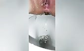 Dirty wife pissing and shitting 