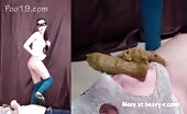 Human toilet slave