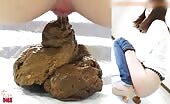 Dirty amateur Asian babe and hot shit 